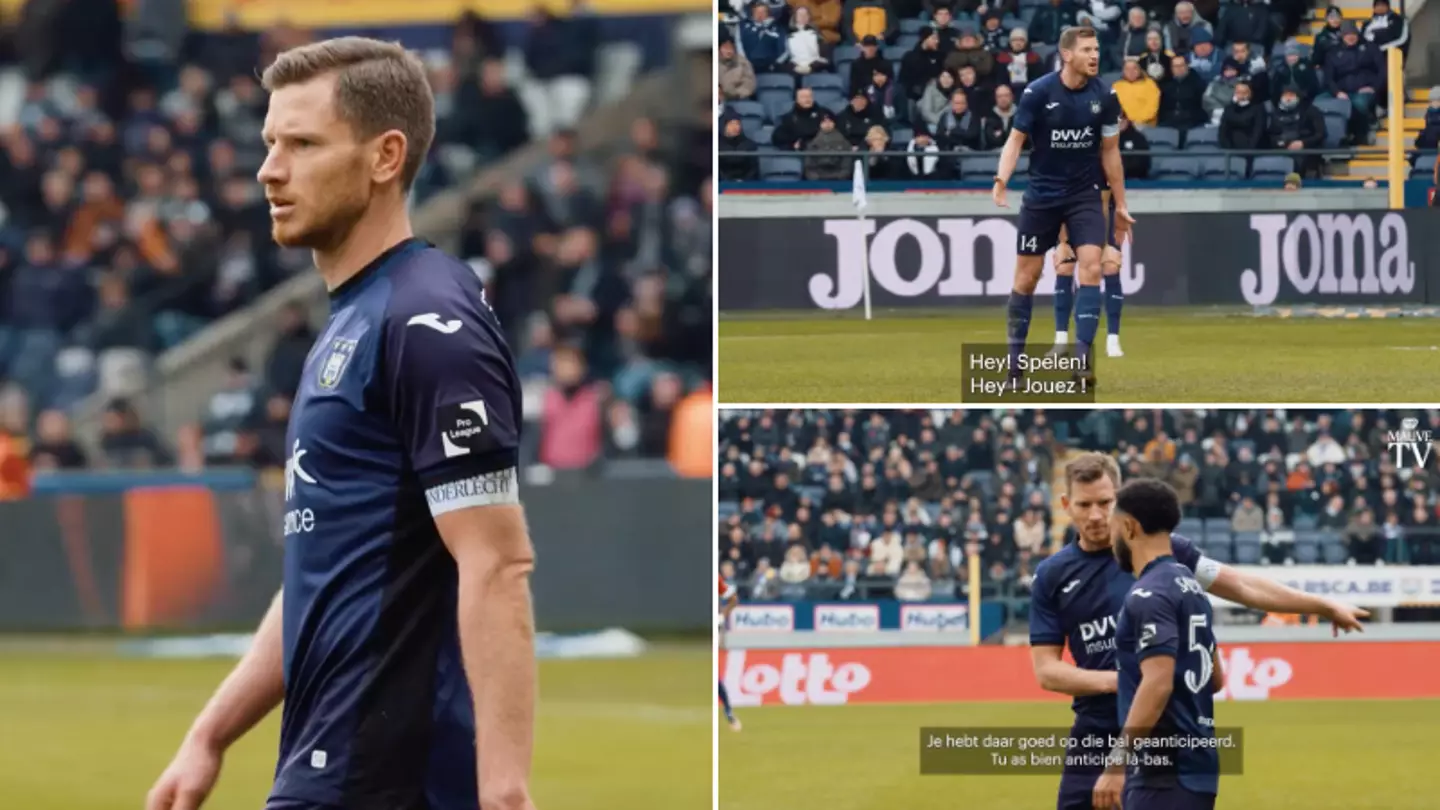 Anderlecht captain Jan Vertonghen was mic’d up during match vs Antwerp, he is a true leader