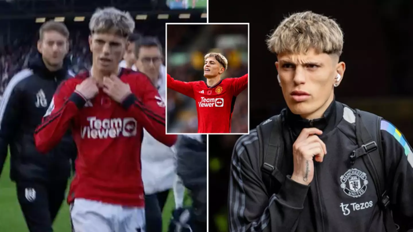 Man Utd fans divided by Alejandro Garnacho gesture a half-time vs Fulham