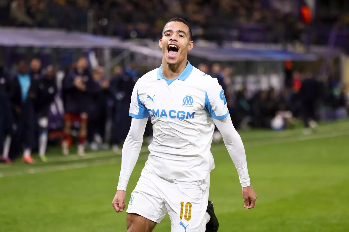 Greenwood has scored 42 goals for Marseille. Image: Getty