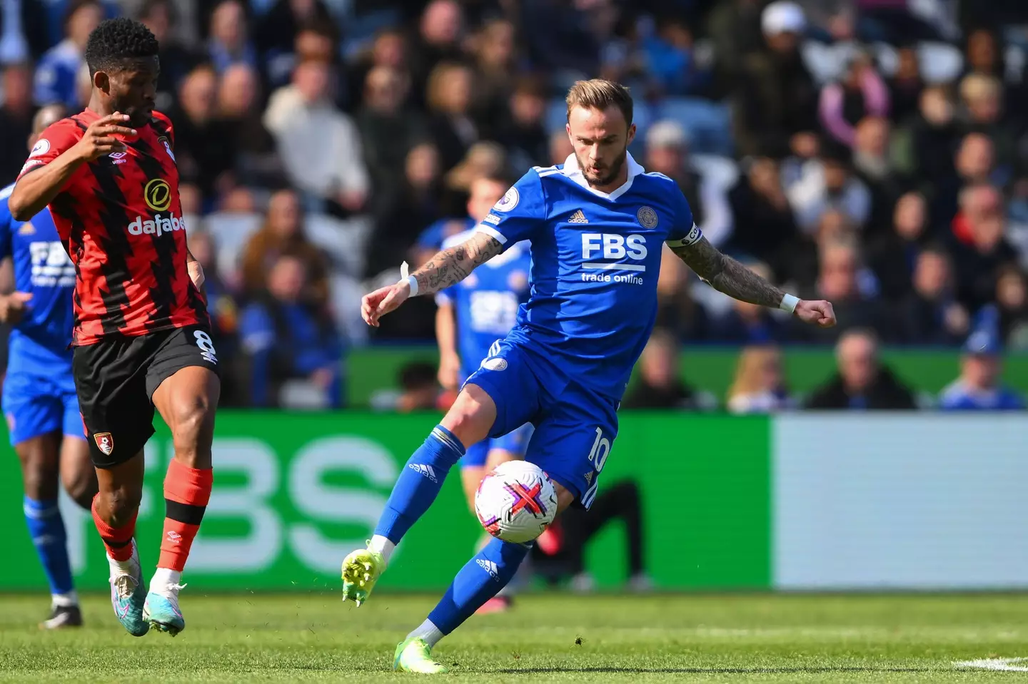 James Maddison in action for Leicester City. Image: Alamy