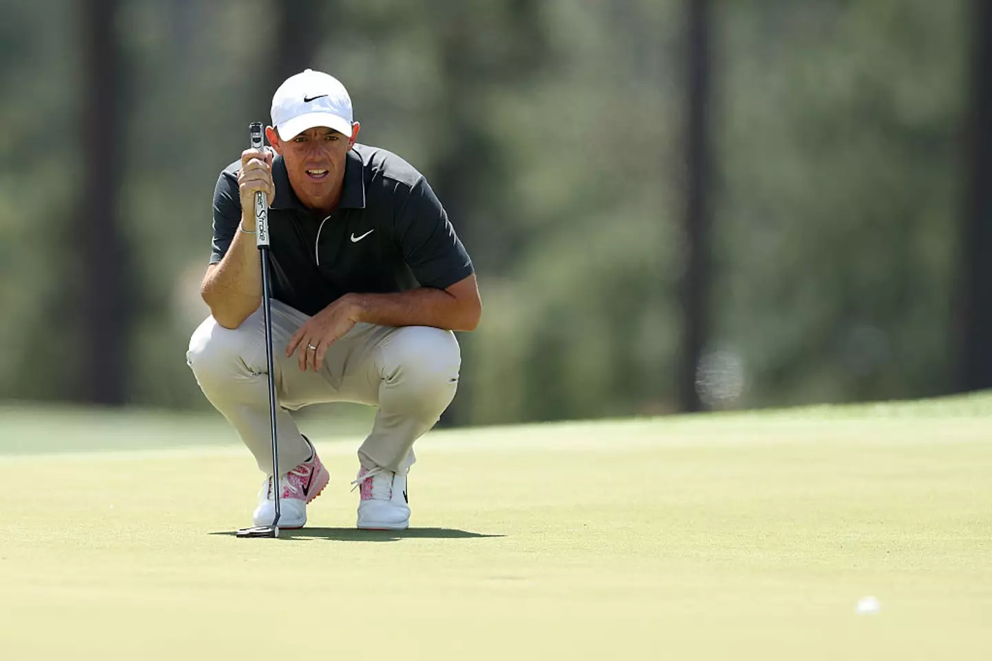 Rory McIlroy finished round two of the masters six under par. (Image: Getty)