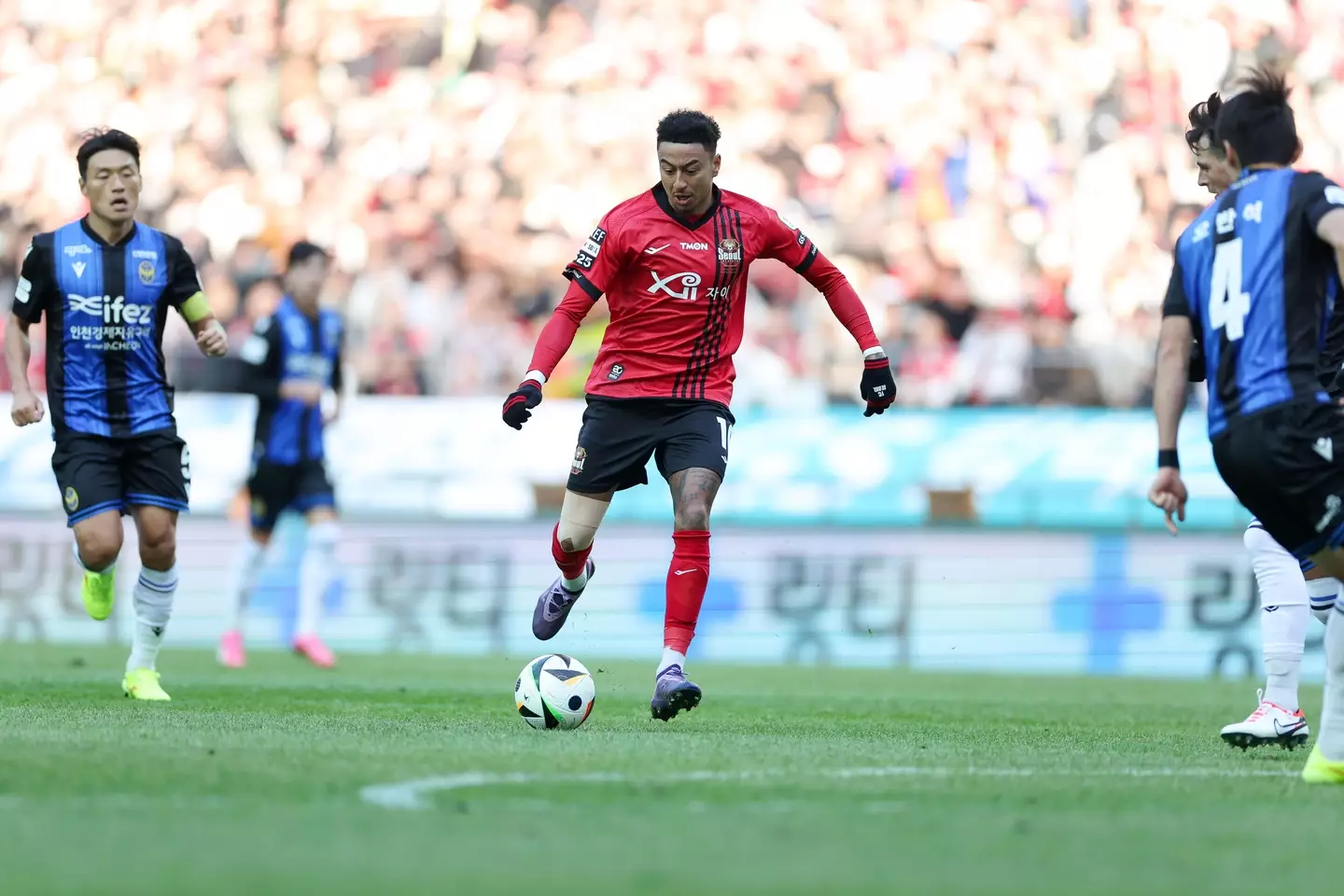 Jesse Lingard in action FC Seoul. Image: Getty
