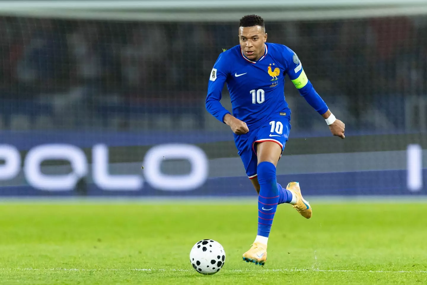 Kylian Mbappe in action for France. Image: Getty
