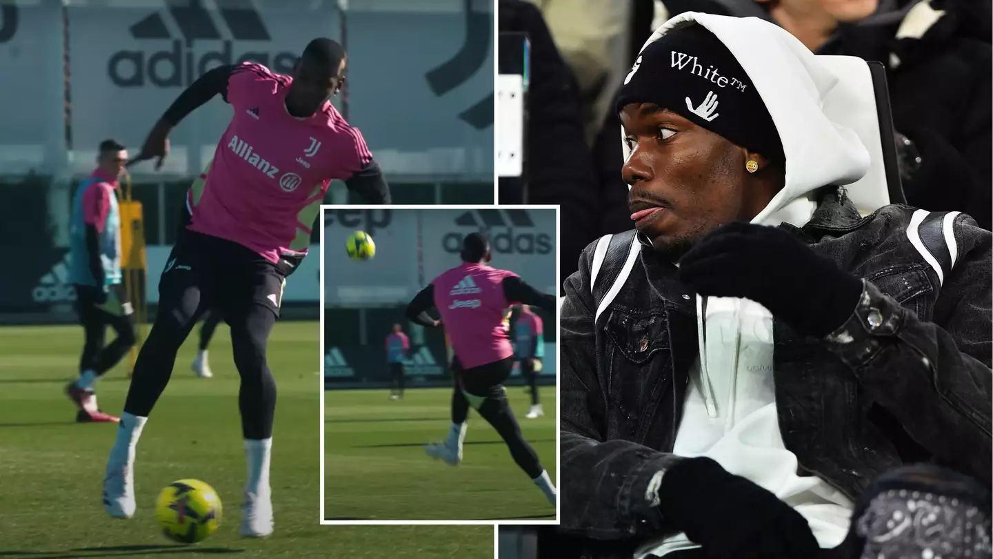 Paul Pogba injured himself practising free kicks in Juventus training, he's going to be out for a while