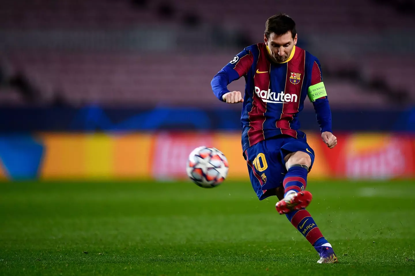 Barcelona legend Lionel Messi later became the club’s designated free-kick taker.
