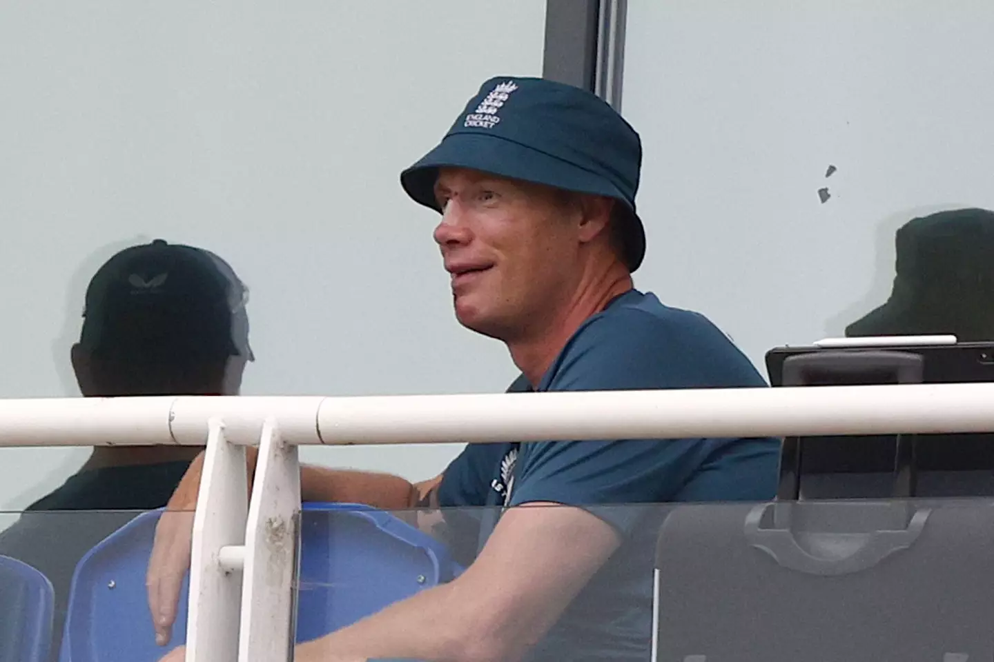 Freddie Flintoff watches England at Sophia Gardens in Cardiff. (