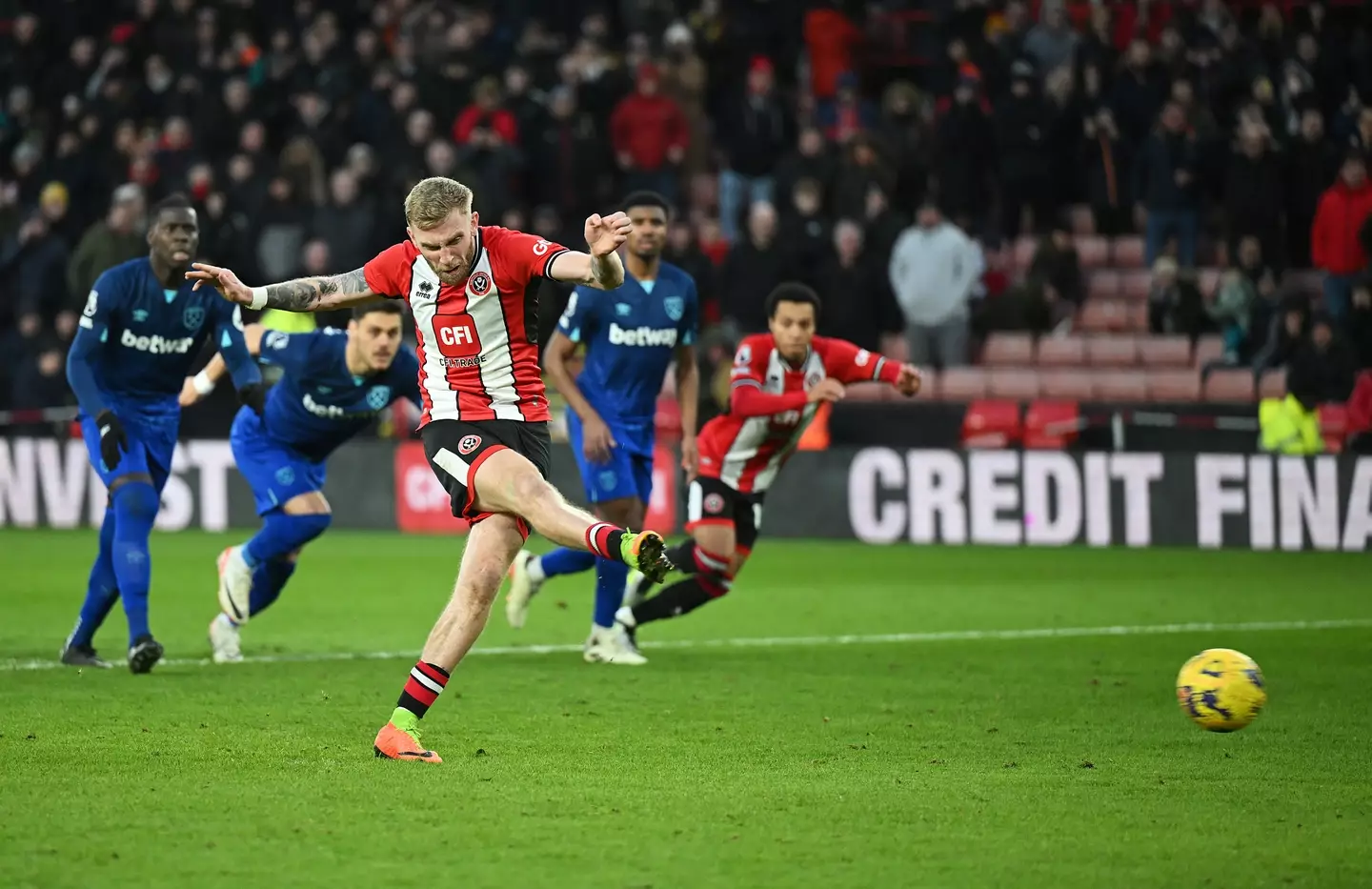 McBurnie broke a Premier League record with his penalty.