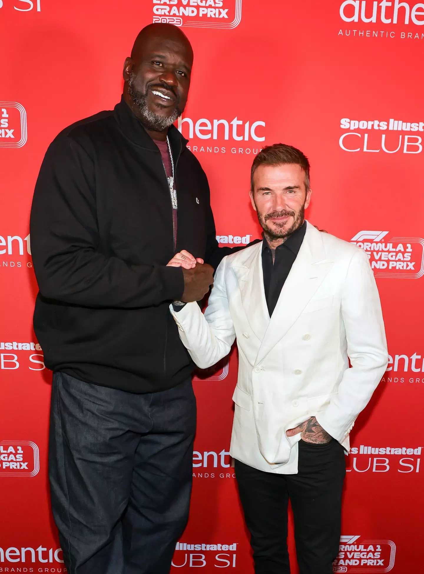 David Beckham and Shaquille O'Neal- Getty