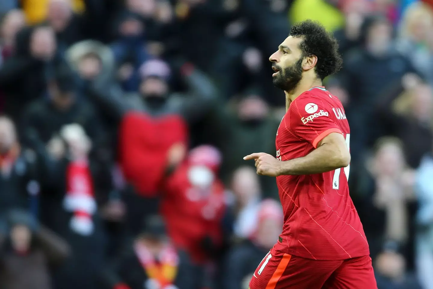 Salah is unsurprisingly the league's best player. Image: PA Images