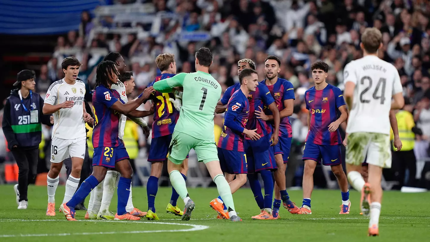 Real Madrid Player Sent Off After El Clasico Chaos As Five More Yellow Cards Confirmed