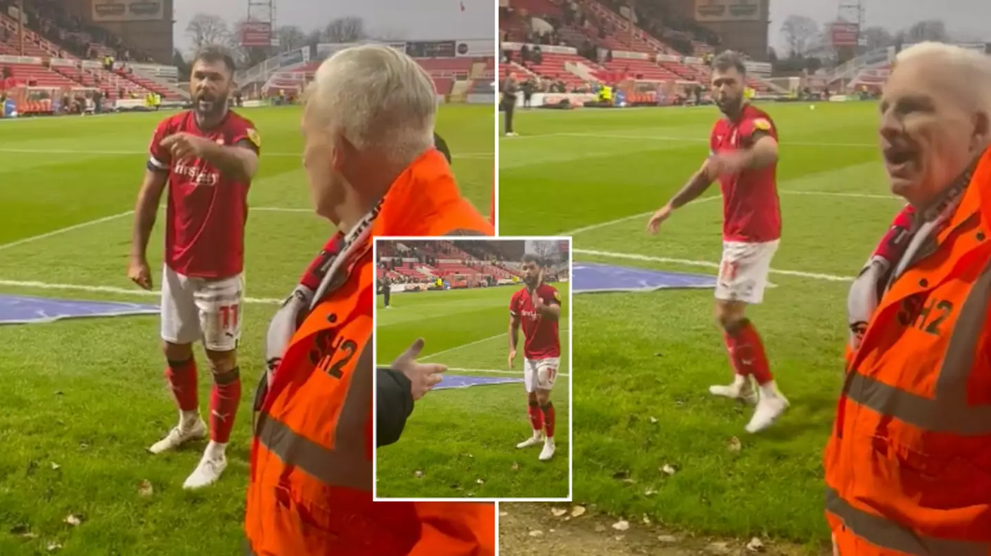 Charlie Austin confronts angry Swindon fans after 2-0 defeat to Doncaster, things got heated