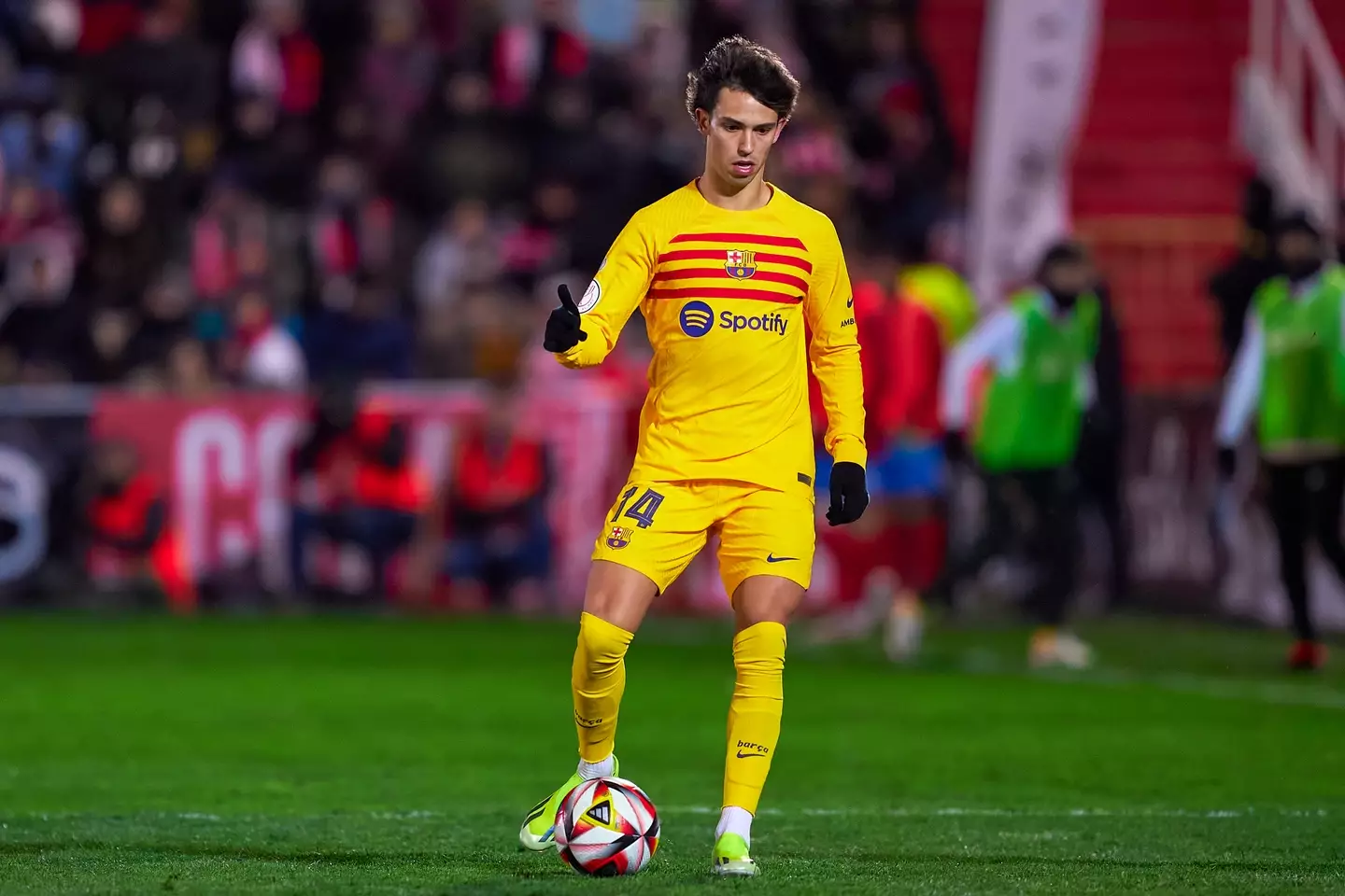 Joao Felix in action for Barcelona. Image: Getty 