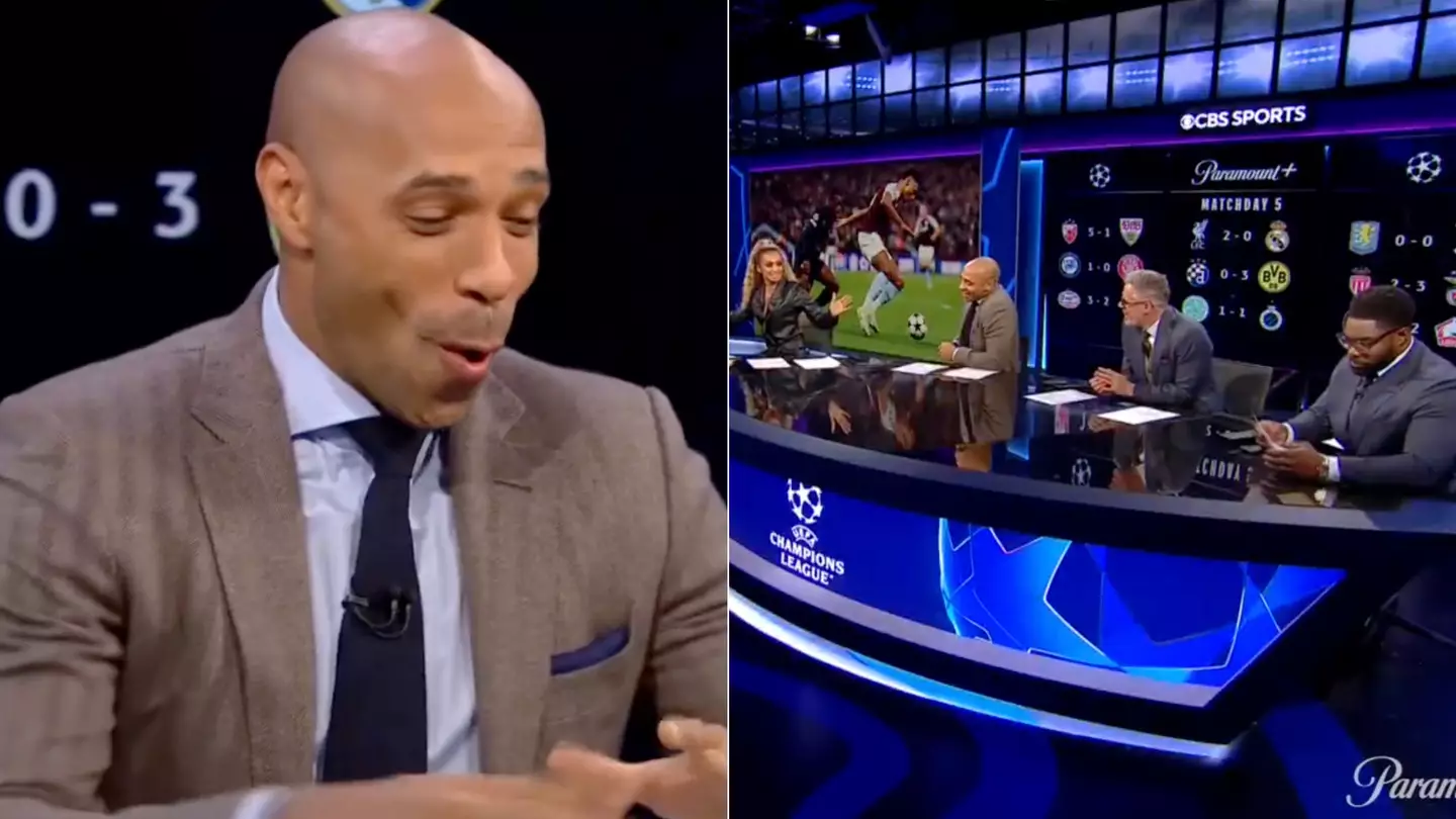 Thierry Henry tells player his father was a 'special man' mid-interview and admits he's one of his idols