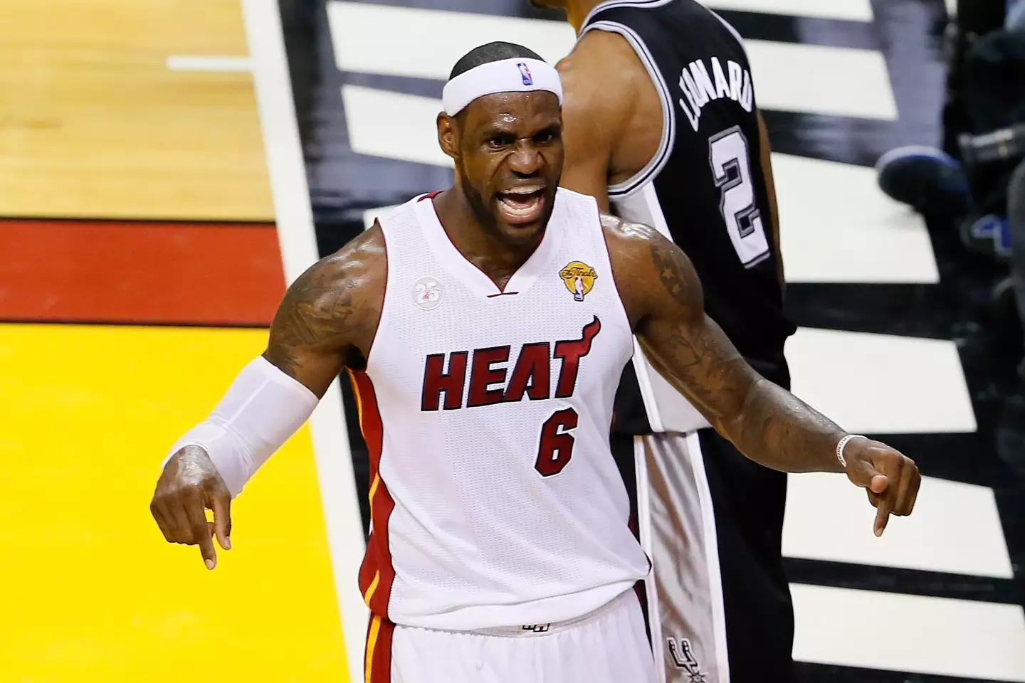 LeBron James in action for the Miami Heat. Image: Getty