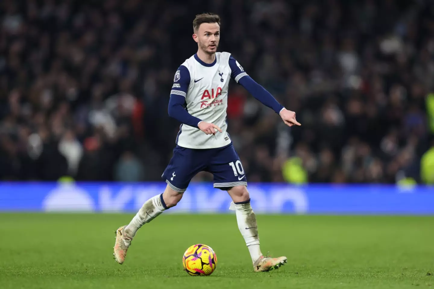 James Maddison in action against Manchester United (Credit:Getty)