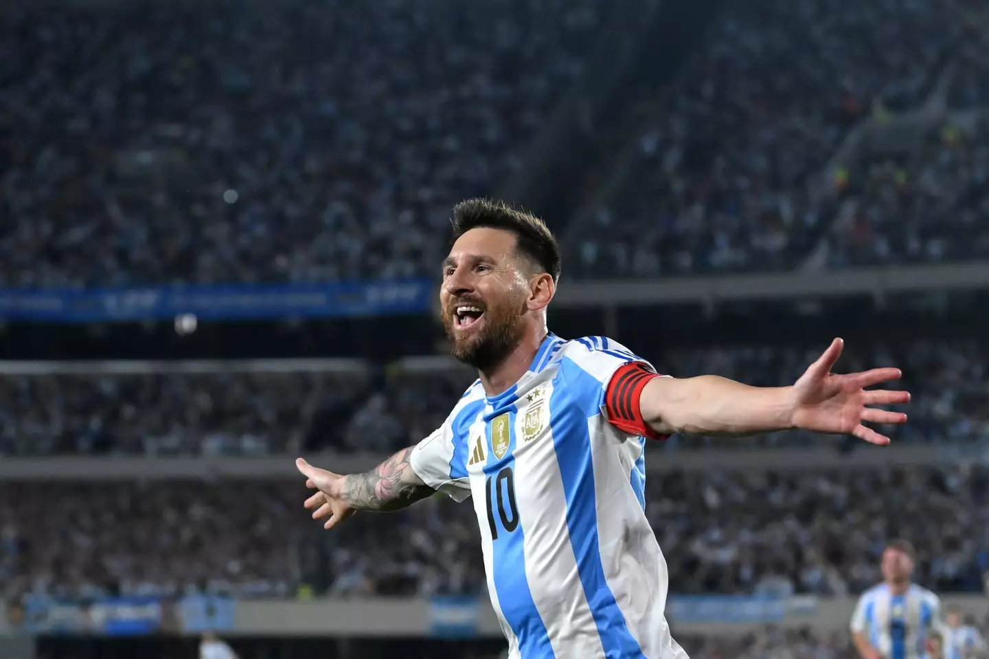 Lionel Messi in action for Argentina. (