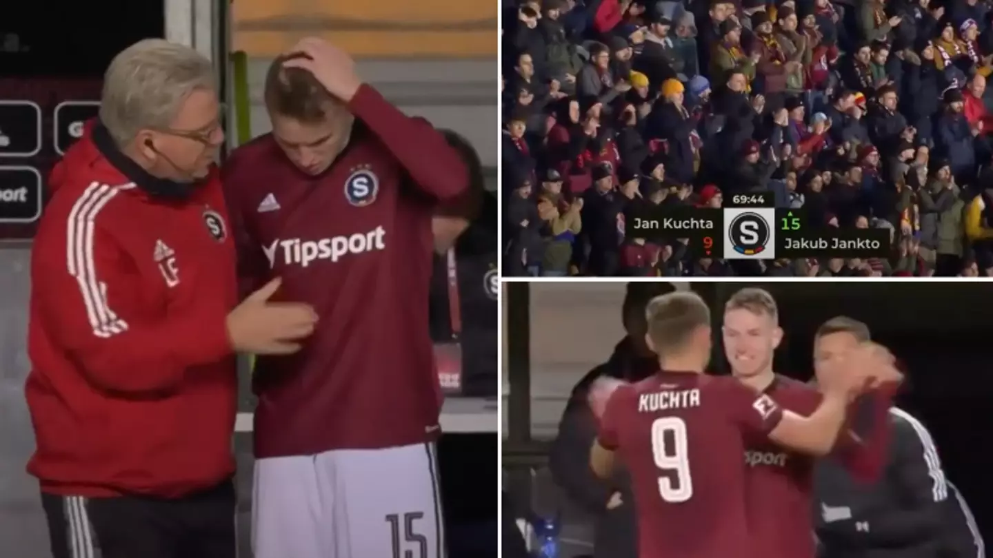 Jakub Jankto receives incredible standing ovation from Sparta Prague fans after coming on as substitute