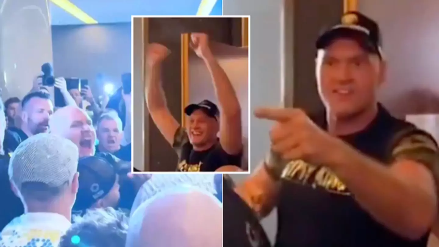 Tyson Fury's immediate eight-word response after John Fury involved in altercation with member of Oleksandr Usyk's team