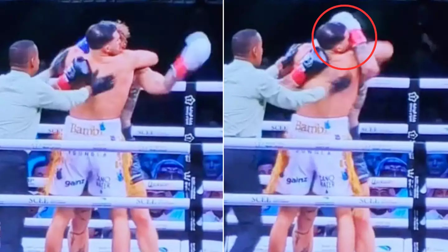 New footage shows Jake Paul punched himself in the head during loss to Tommy Fury