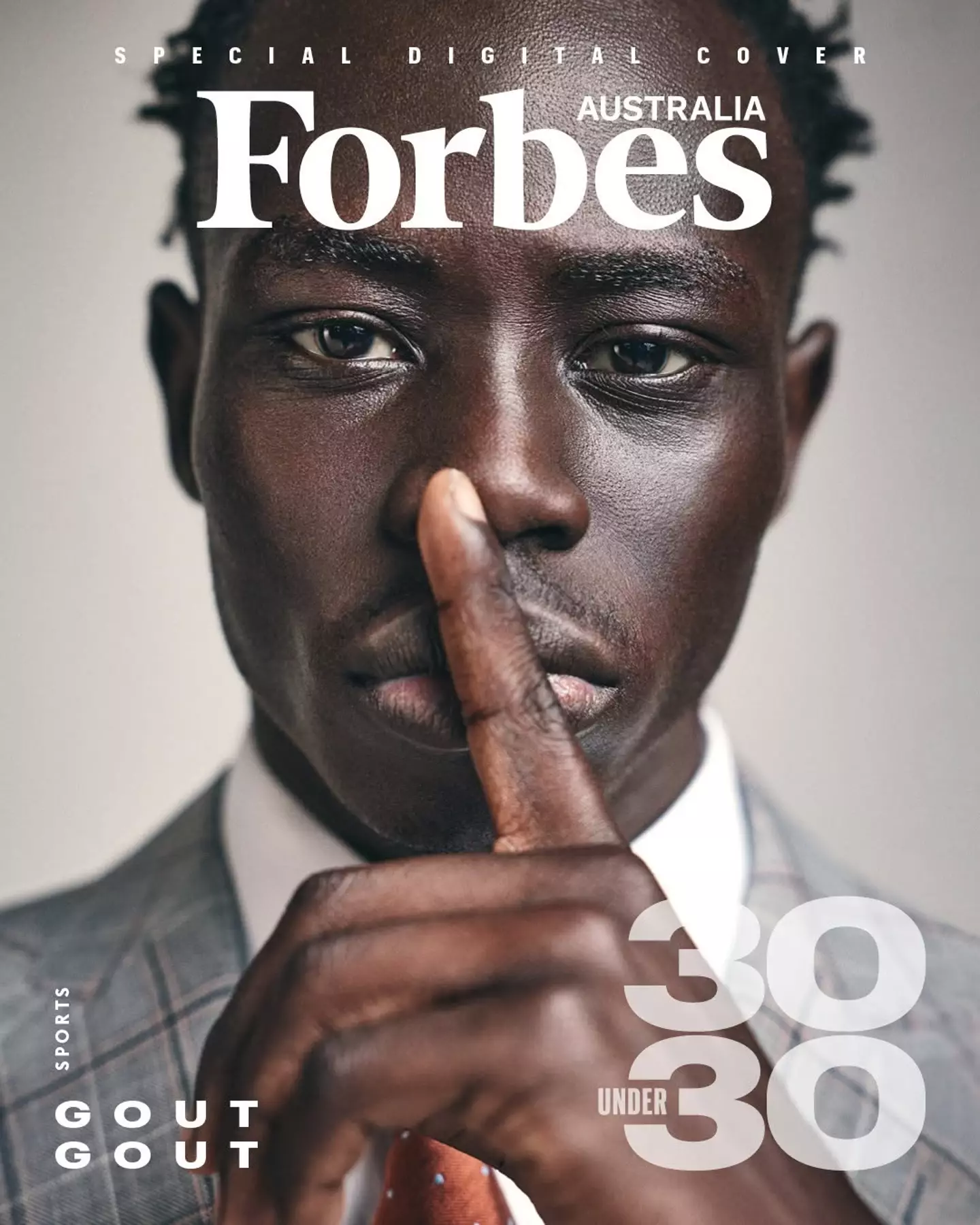 Gout Gout is the youngest member of Forbes Australia’s 30 Under 30 list for 2025. Image credit: Getty