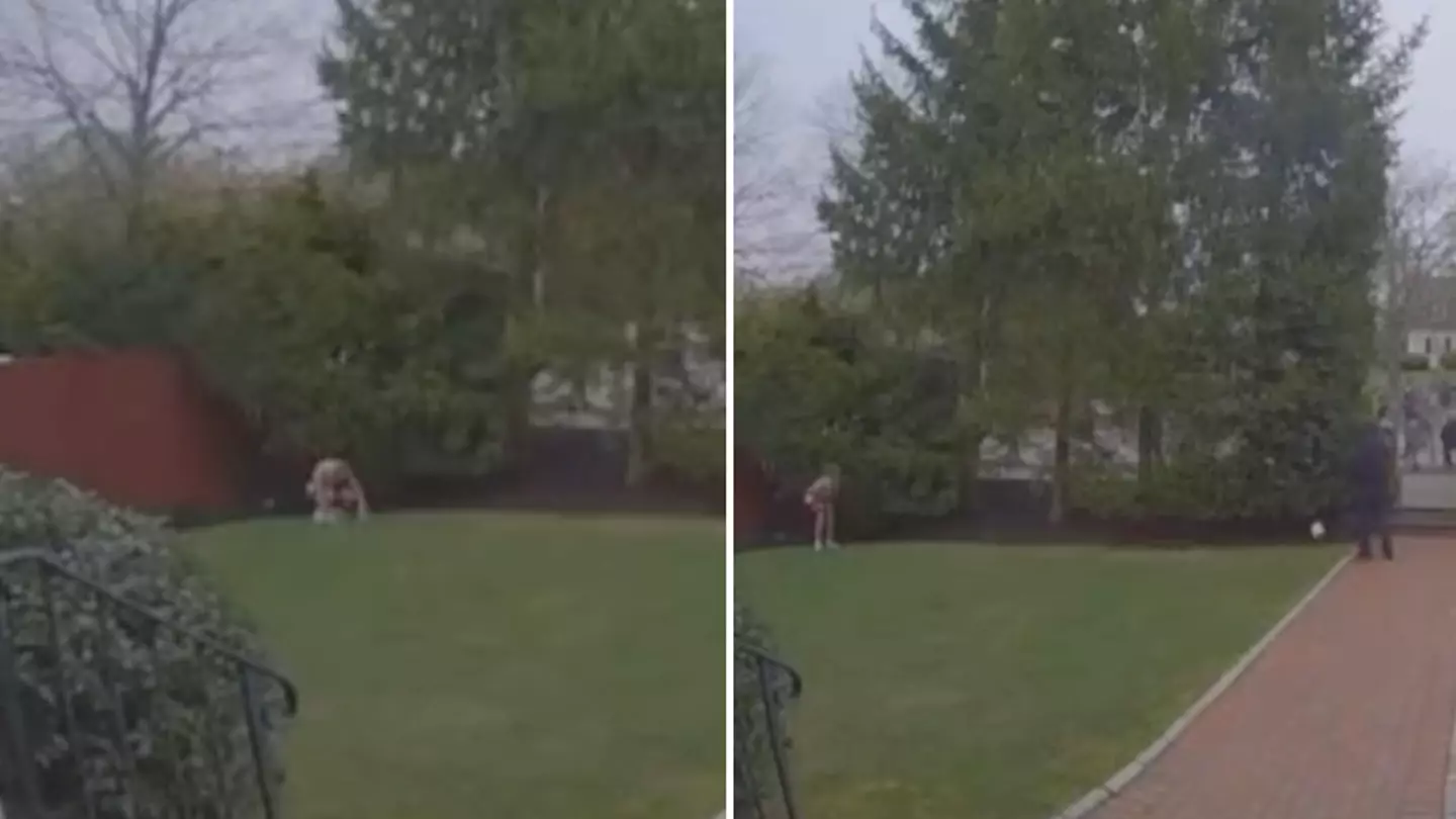 Video captures the moment marathon runner goes for sh*t in stranger's garden