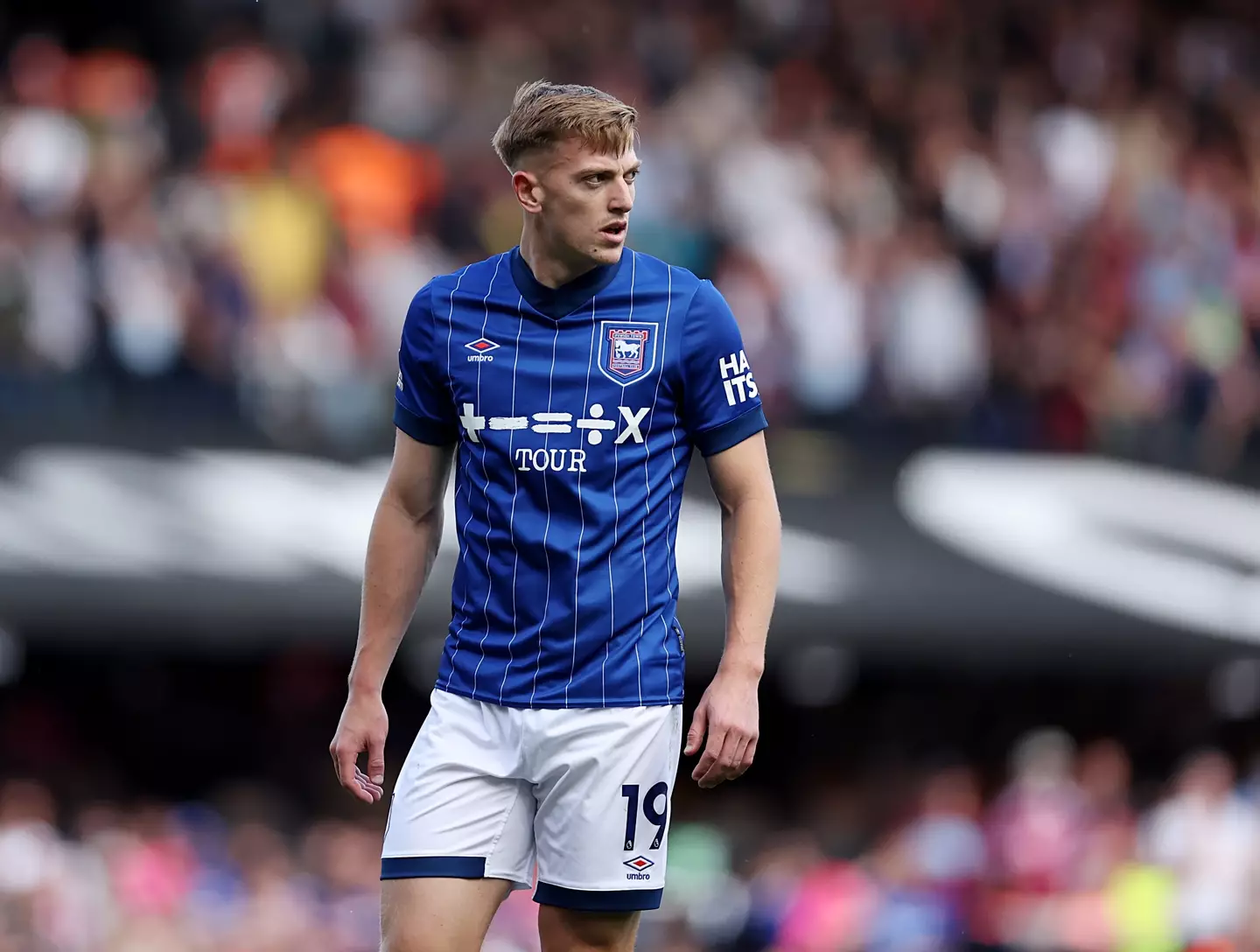 Liam Delap is on his way to Chelsea for £30 million. Image: Getty