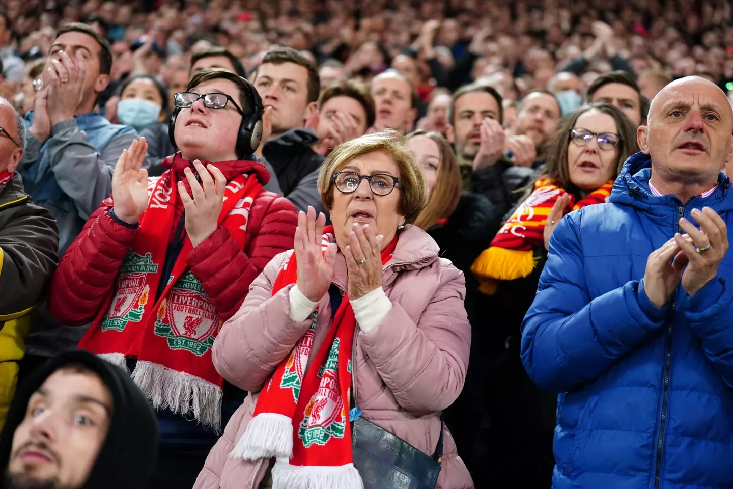 Liverpool fans held a minute's applause for Ronaldo and his family on Tuesday (Image: PA)