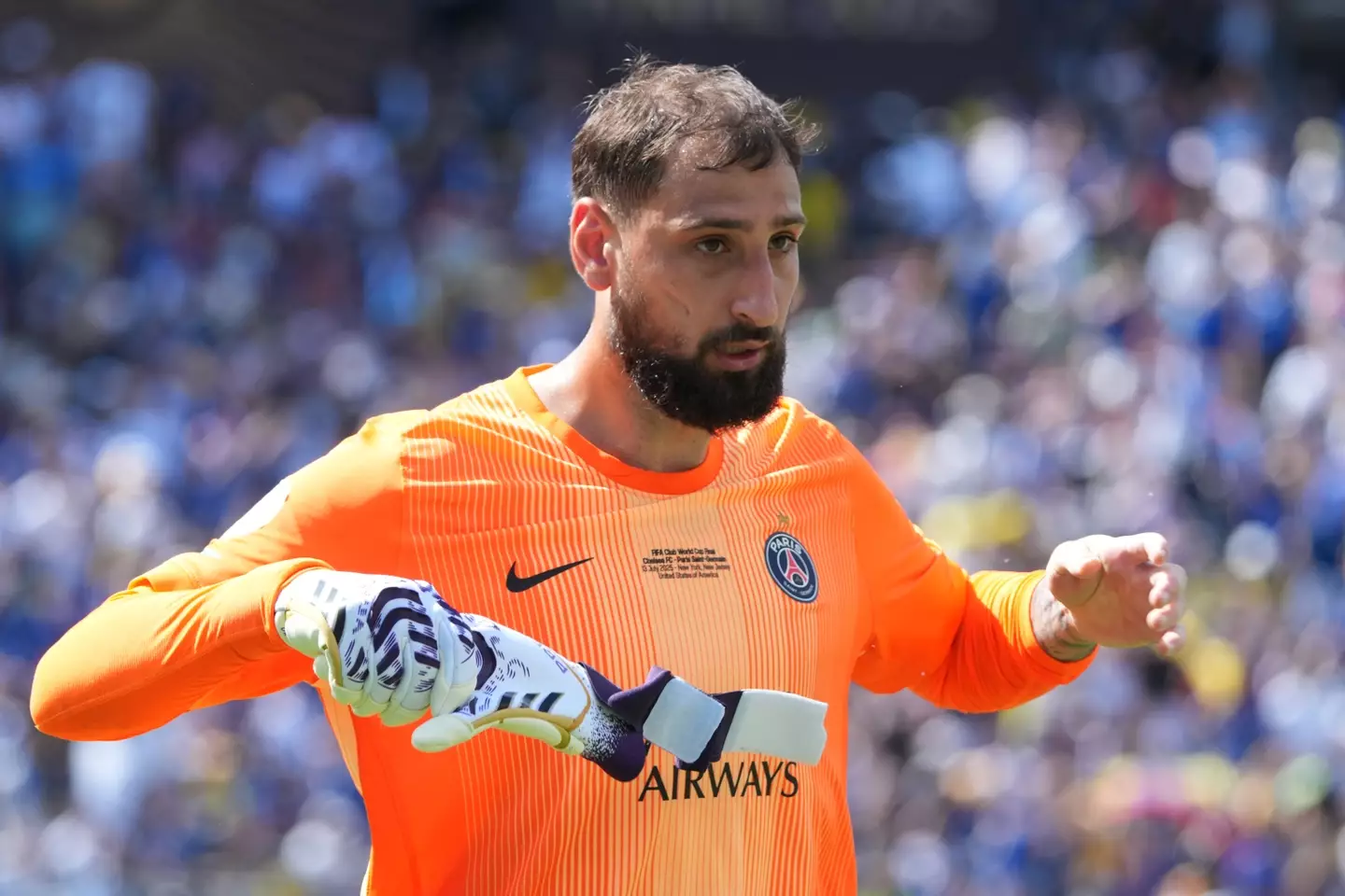 Gianluigi Donnarumma is set to leave Paris Saint-Germain. Image: Getty