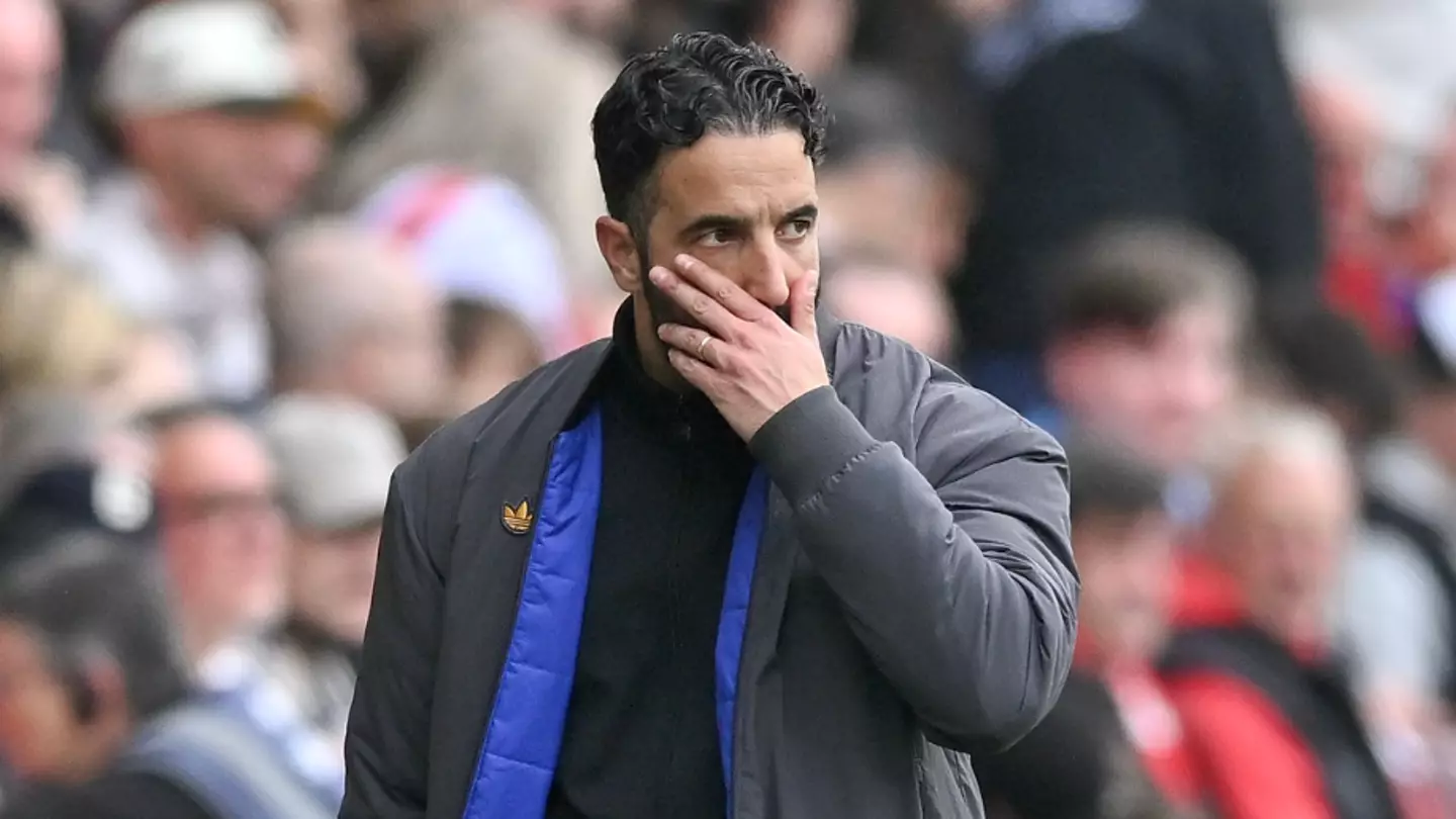 Man Utd manager Ruben Amorim cut a dejected figure against Brentford (Image: Getty)
