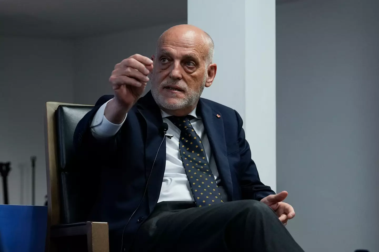 Javier Tebas is leading a huge push against pirating football. Image: Getty