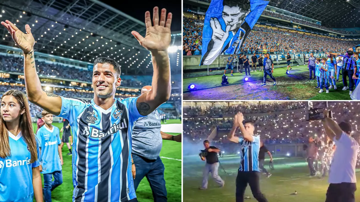 30,000 Gremio fans attended Luis Suarez’s presentation, it was wild