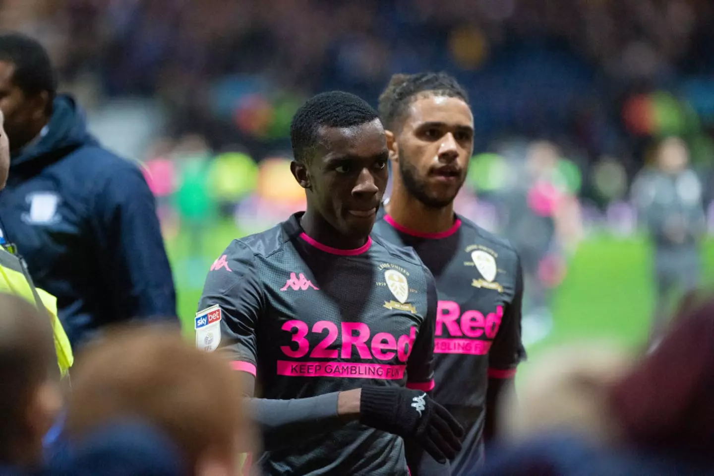 Eddie Nketiah scored for Leeds in their 1-1 draw against Preston North End in November 2018 -