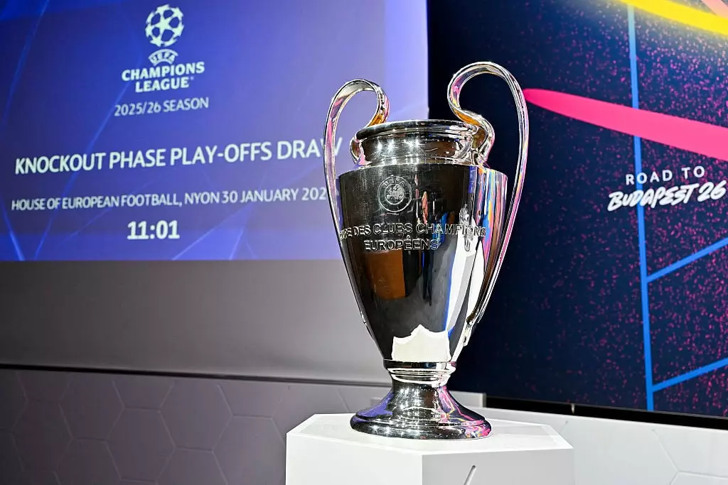 The Champions League trophy (Credit:Getty)