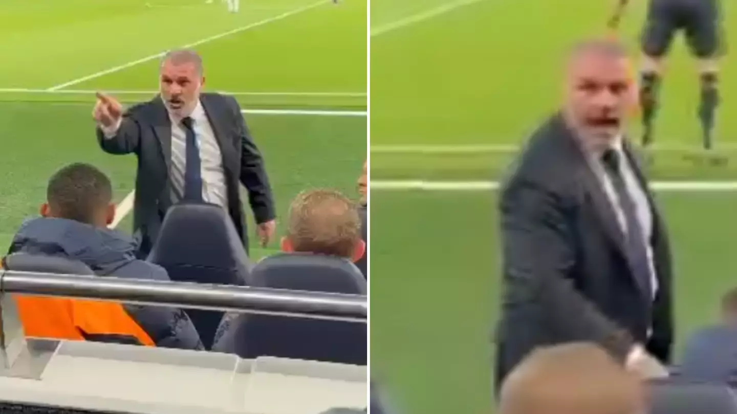 Ange Postecoglou involved in furious incident with Spurs fan 'telling him to throw the game', he lost it