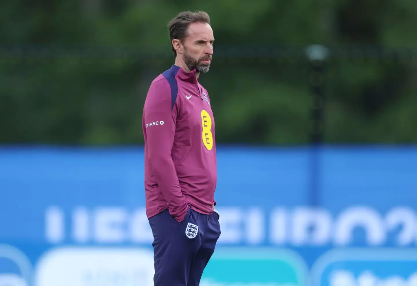 Southgate arrived in Germany with the England team at the beginning of the week(Image: Getty)