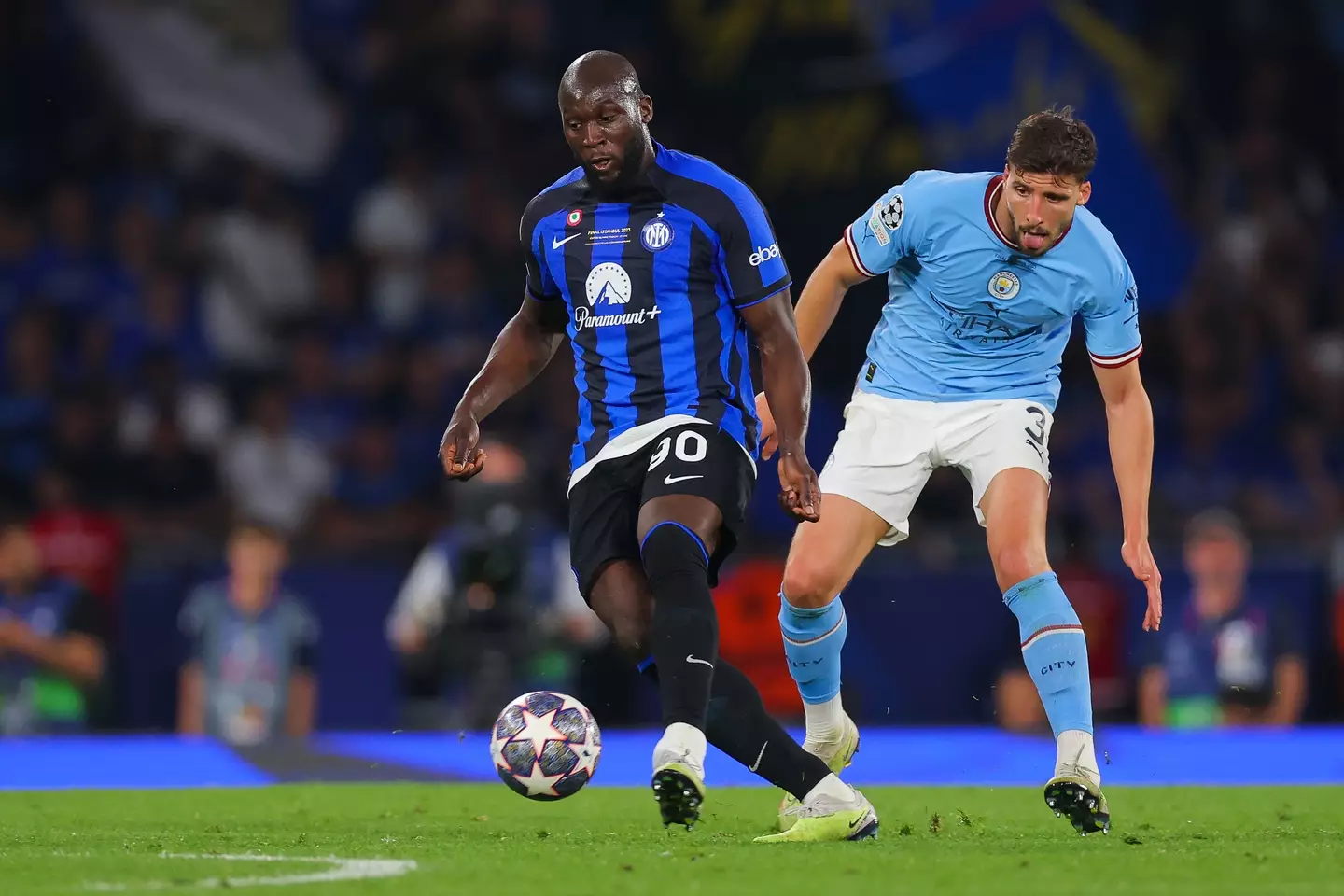 Romelu Lukaku in action for Inter Milan. Image: Getty