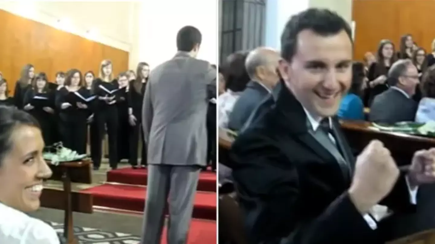 Bride Hires Choir To Sing Champions League Anthem At Wedding To Surprise Groom