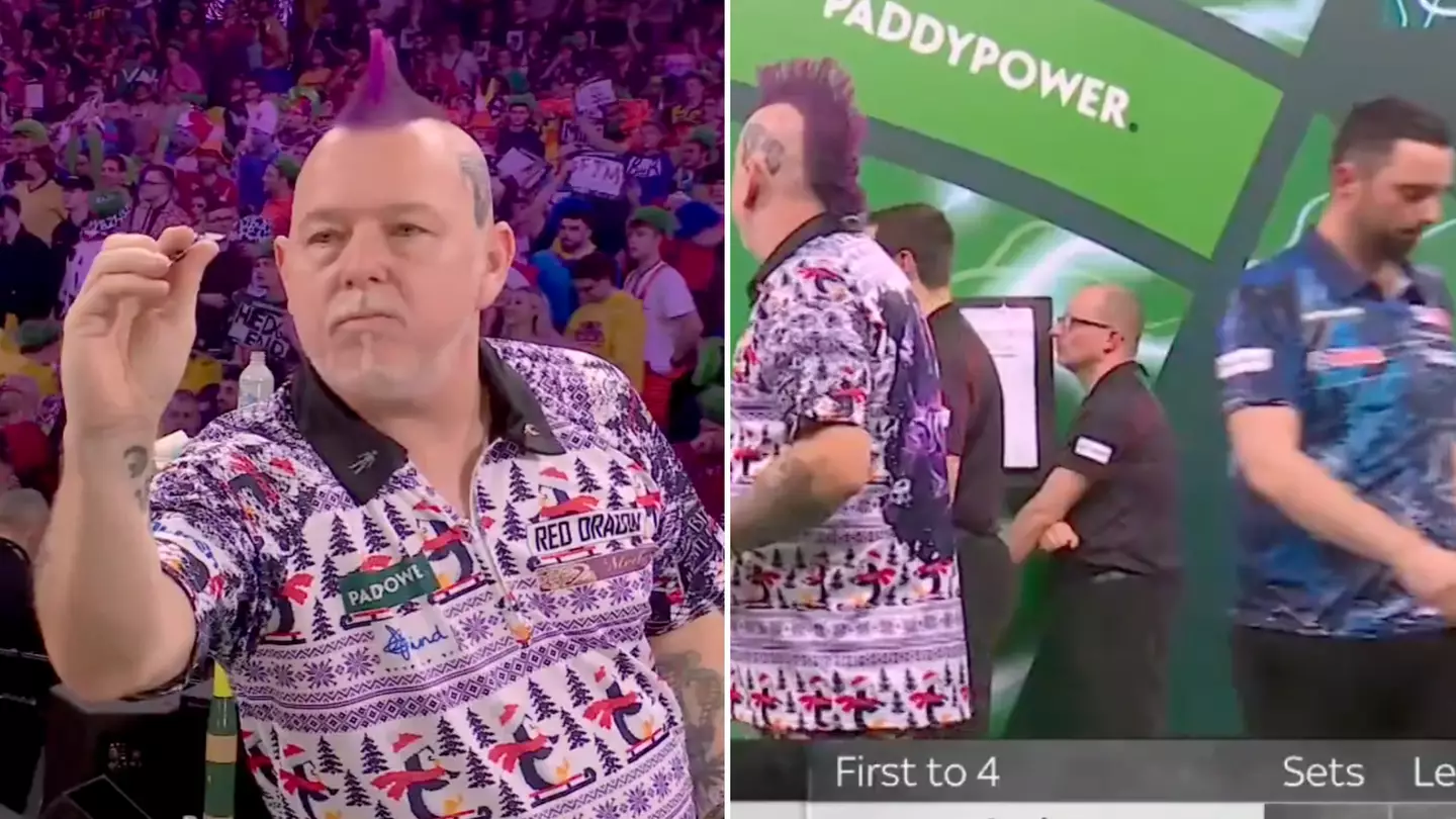Darts fans convinced Peter Wright pulled off '1000 IQ' move vs Luke Humphries just before stunning upset