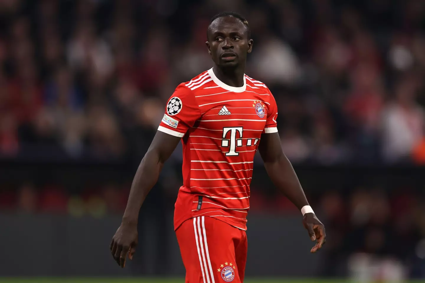 Sadio Mane in action for Bayern Munich. Image: Alamy