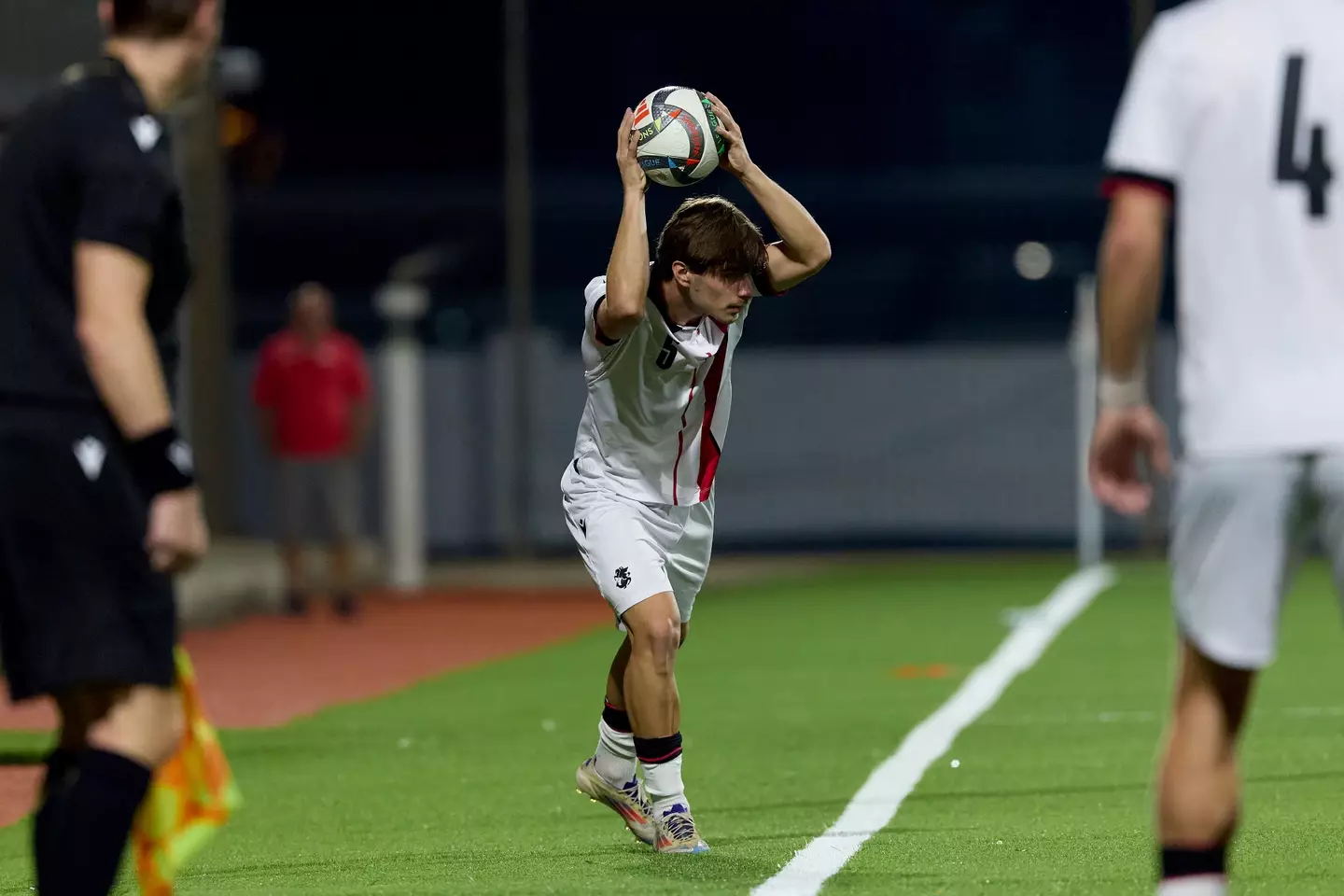 Saba Kharebashvili in action for Georgia U21. Image credit: Getty