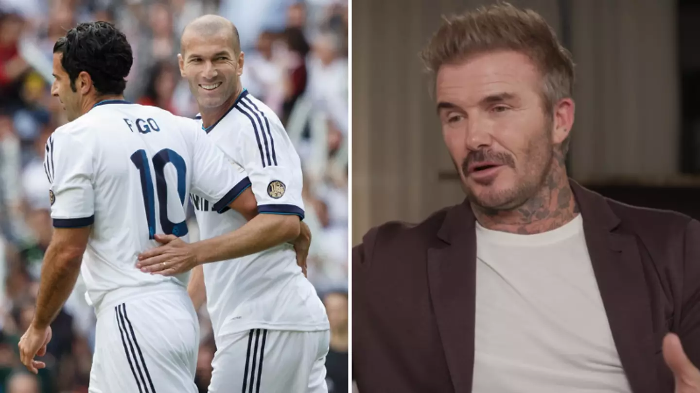 David Beckham named Luis Figo and Zinedine Zidane in dream five-a-side team that would be unbeatable