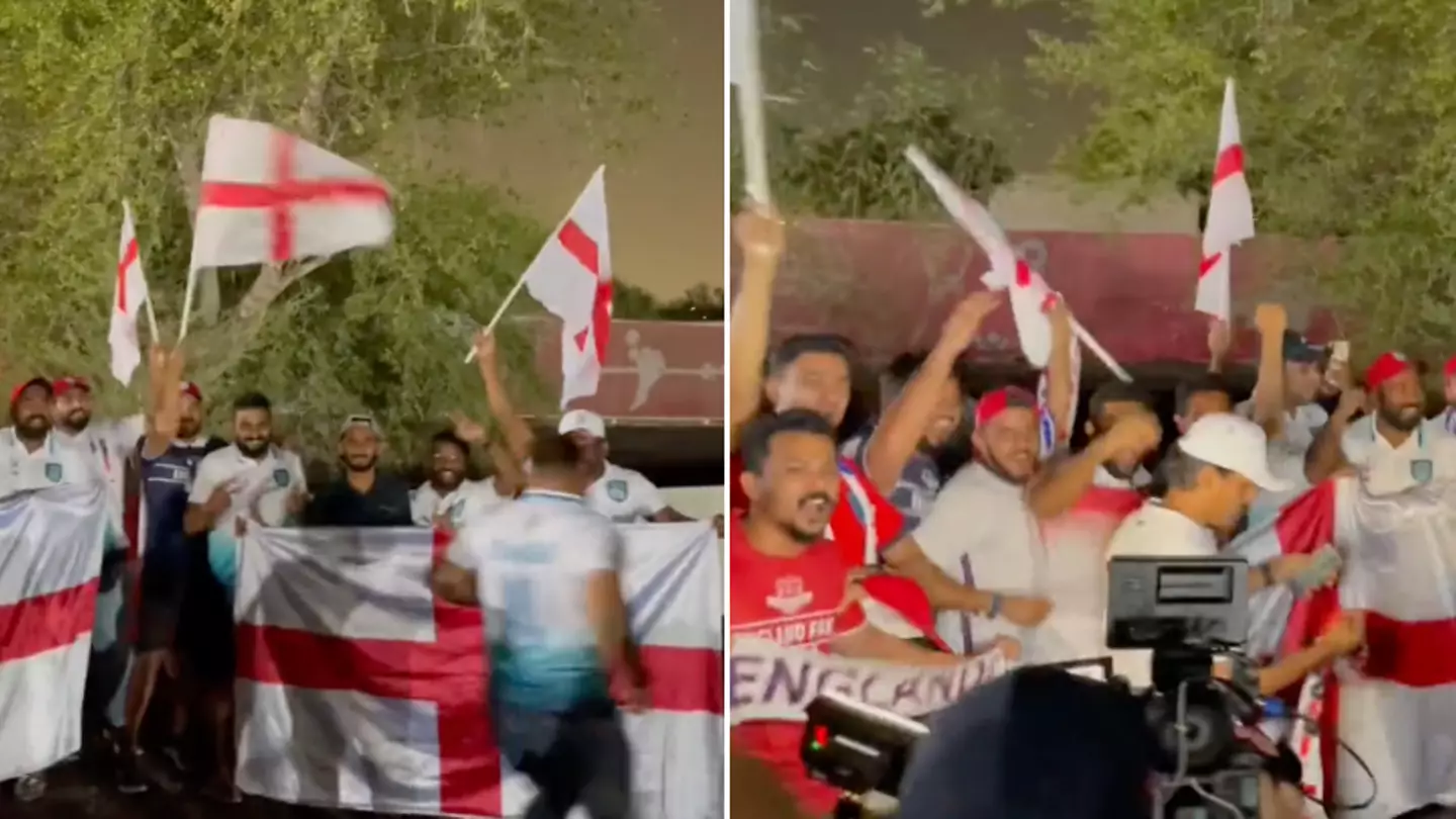 England fans sing ‘It’s Coming Home’ in Qatar amid ‘fake fans’ rumours