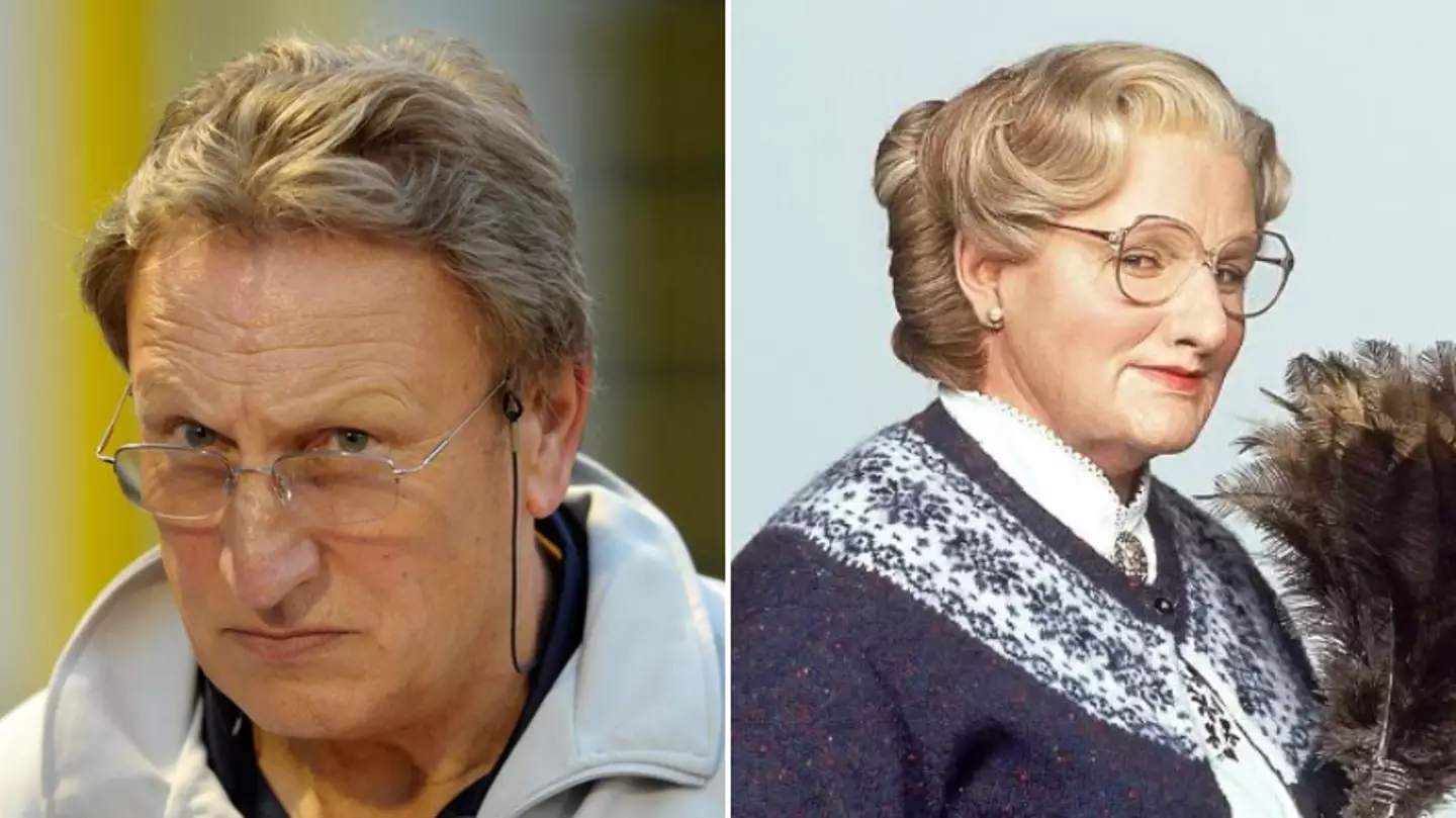 Neil Warnock says he is often mistaken for Mrs Doubtfire