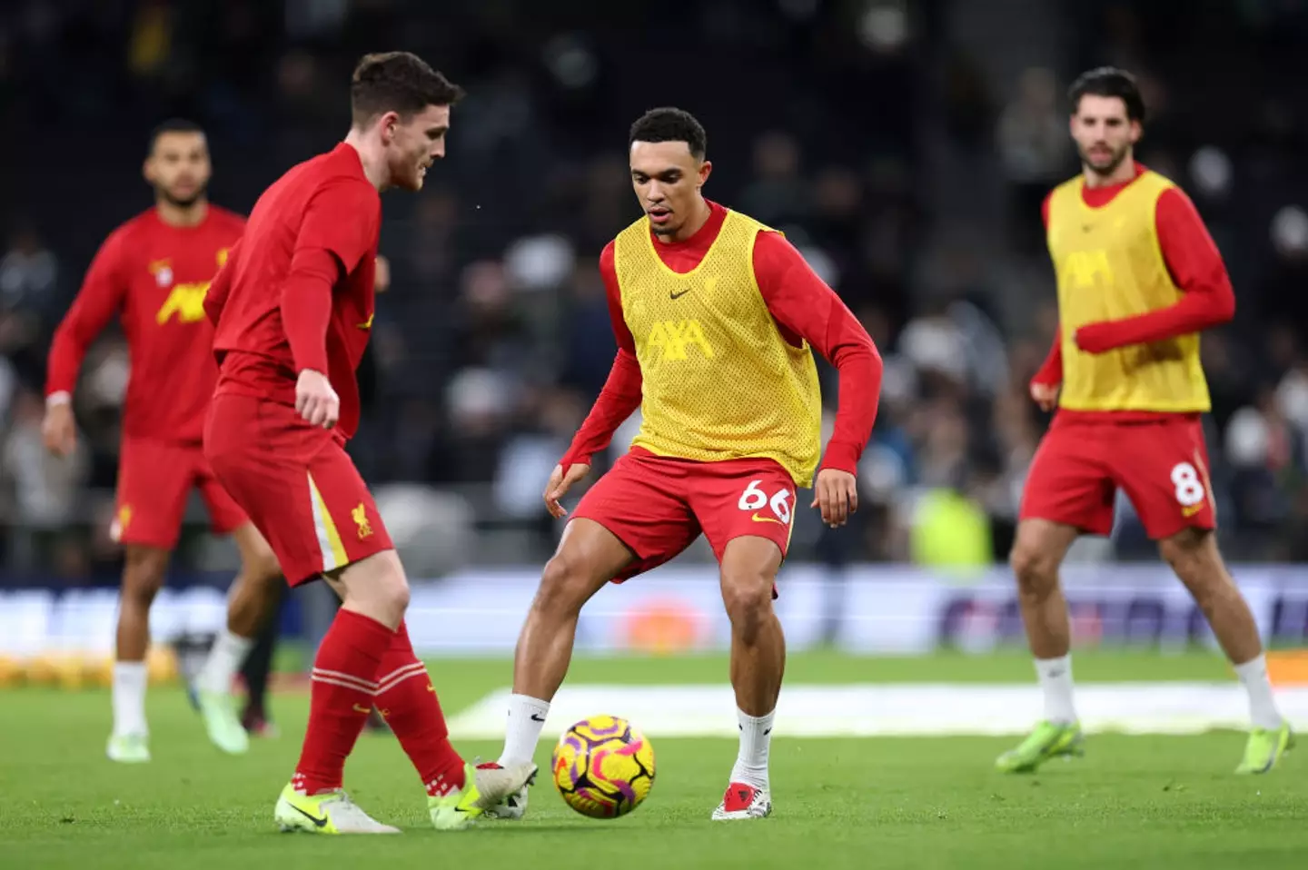 Andy Robertson and Trent Alexander-Arnold started Liverpool's 2-2 draw with Manchester United (Image: Getty)