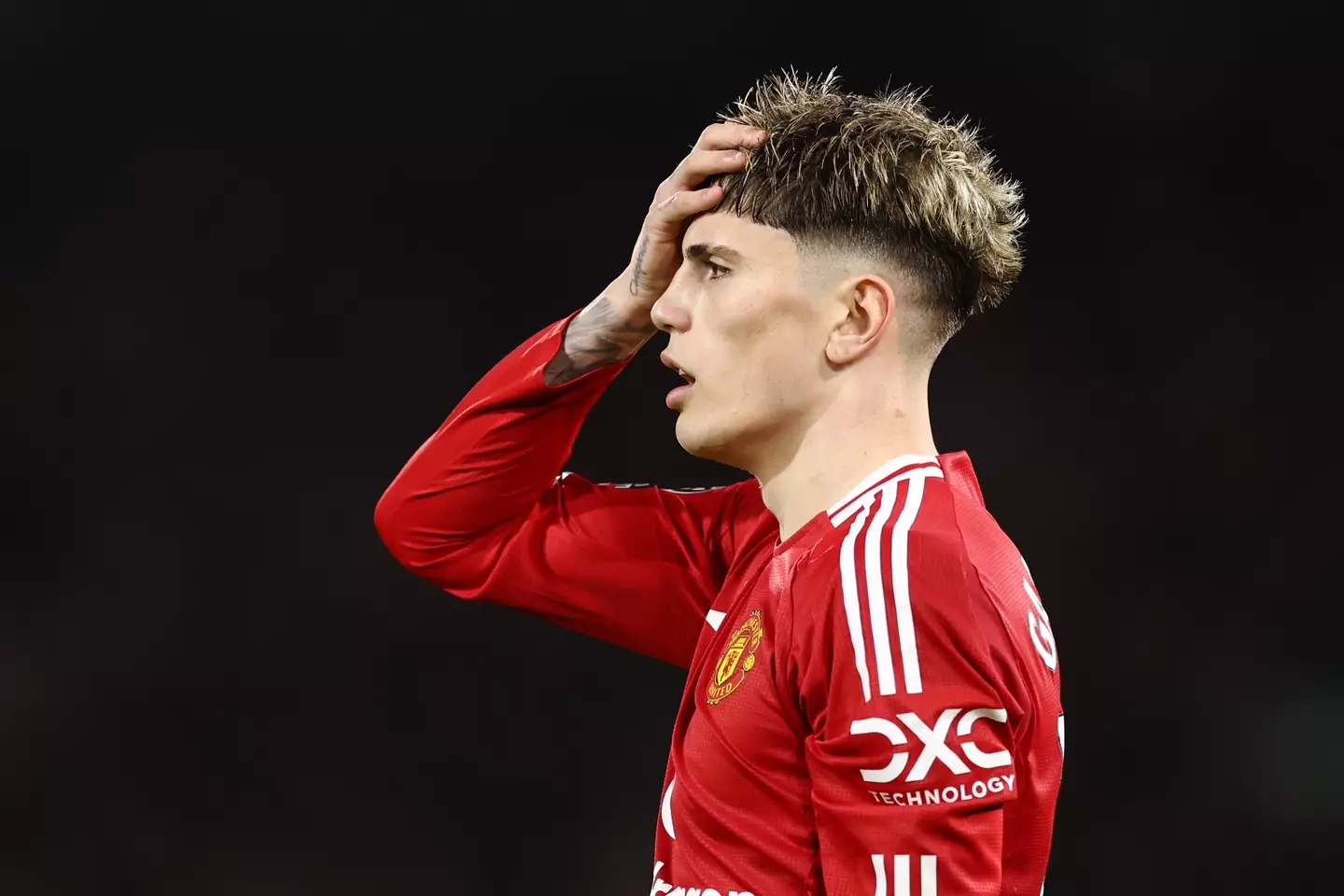 Alejandro Garnacho was linked with a move to Napoli. (Image: Getty)