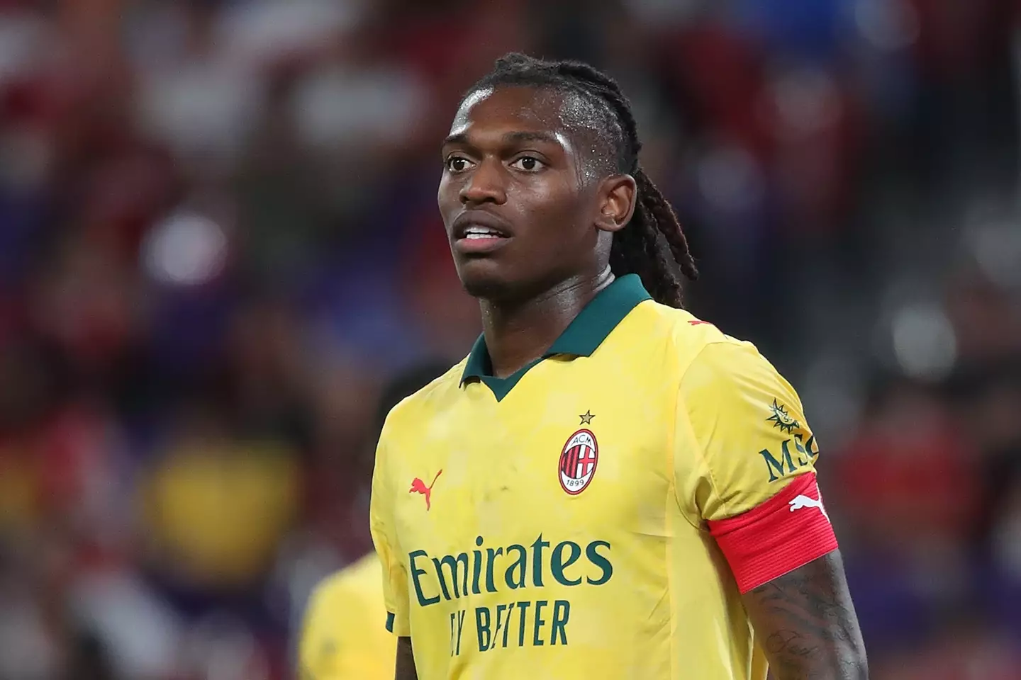 Rafael Leao played against Arsenal in pre-season. Image: Getty