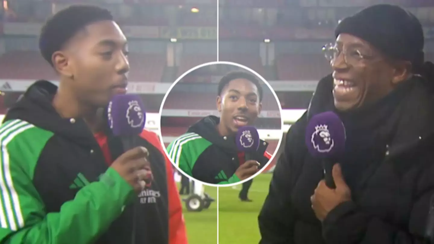 Fans think Myles Lewis-Skelly is going to the very top after hearing what he said to Ian Wright after Arsenal win