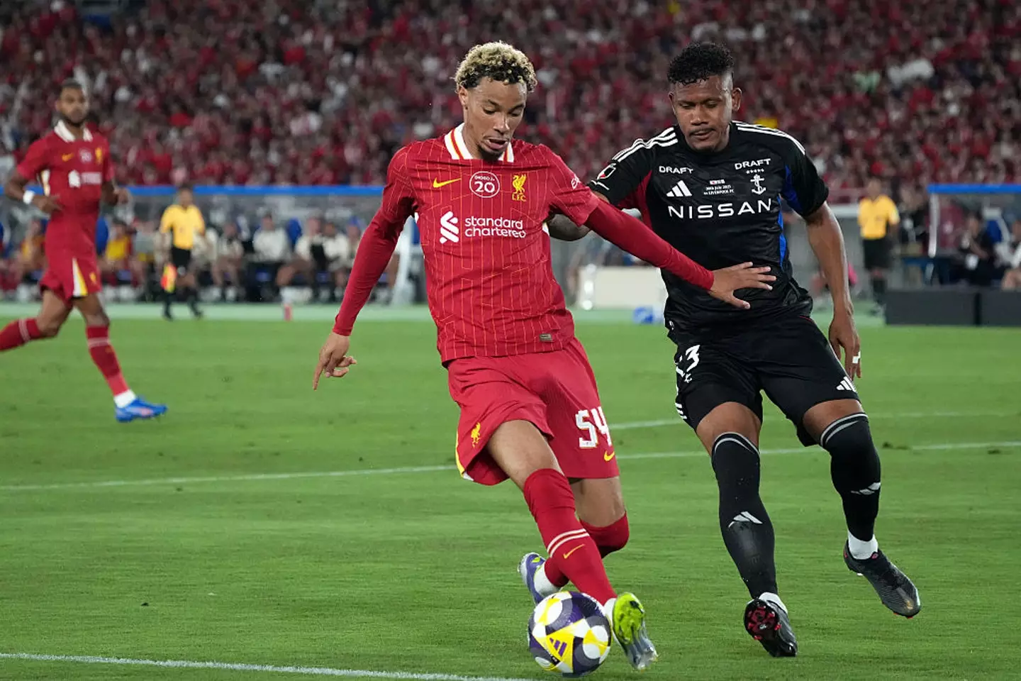 Ekitike made his debut against Yokohama F. Marinos. (Image: Getty)