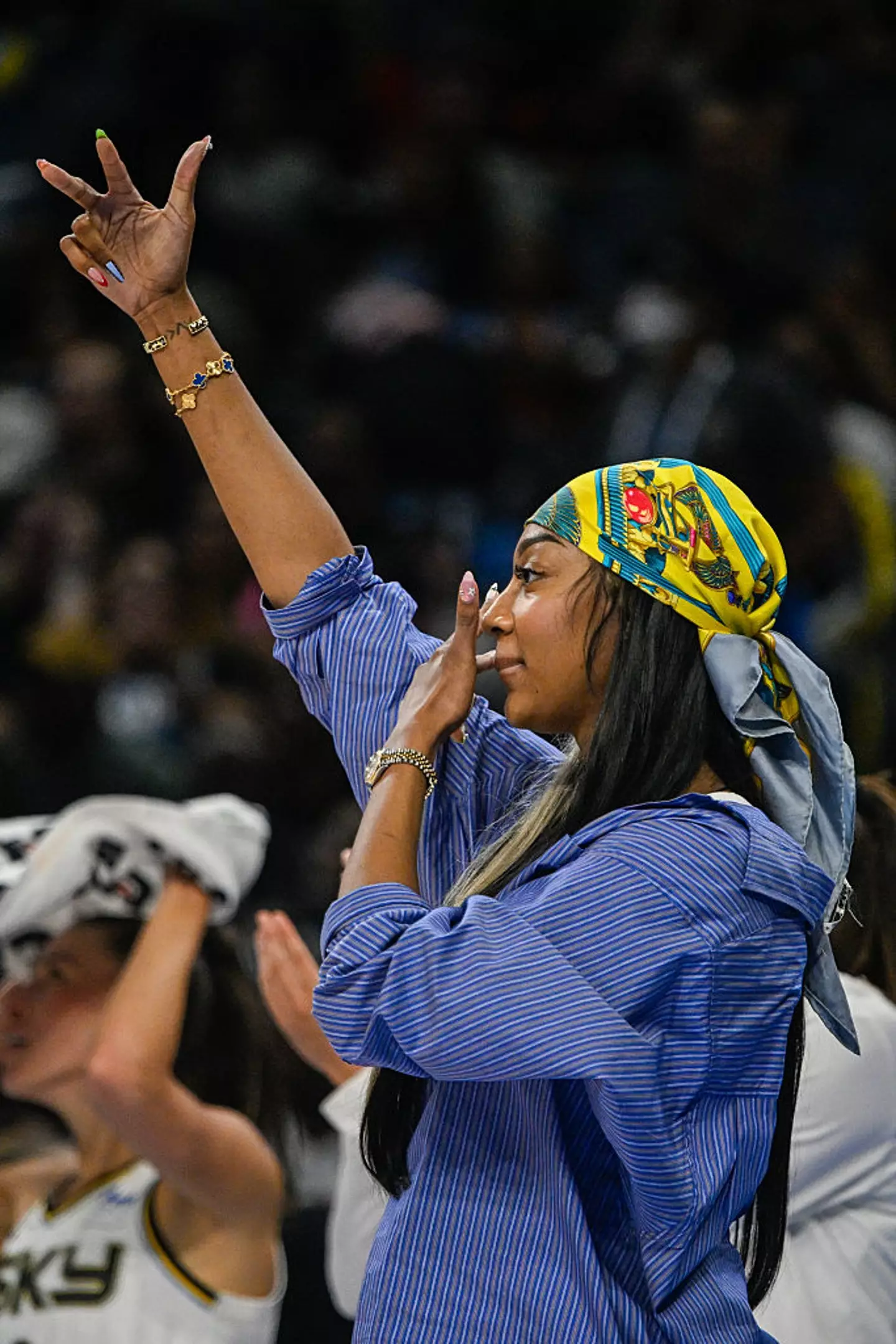 Angel Reese is battling injury ahead of the potential rematch (Zoe Davis/Getty Images)