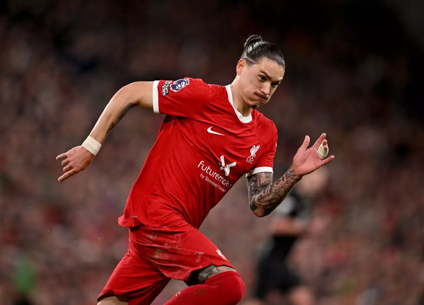 Real Madrid reportedly considered a move for Liverpool striker Darwin Nunez (Image: Getty)